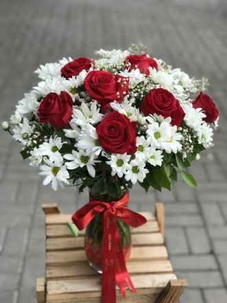 Papatyalı Gül Arajmanı